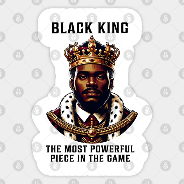 Black King - Black Man Sticker by UrbanLifeApparel